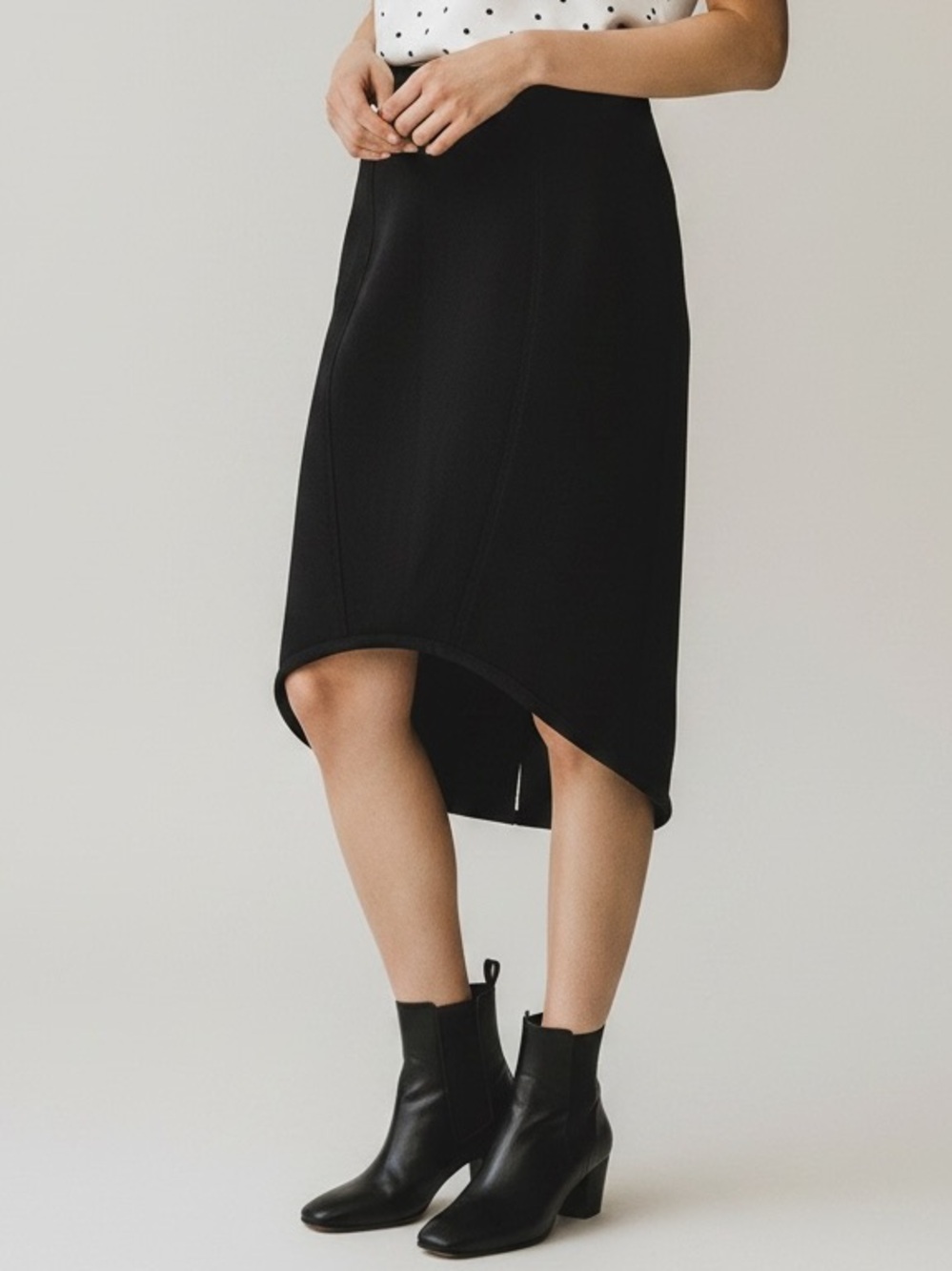 Yoana Baraschi high-low pull-on pencil skirt